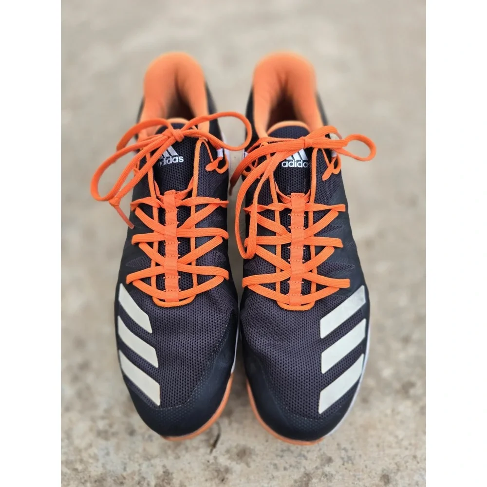 Adidas Men's Size 10 Black Orange White Mens Running Shoes Model G27686 Athetic